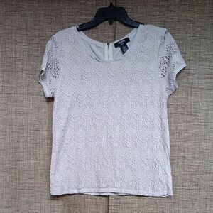 Verve Ami Short Sleeve Lace Tee